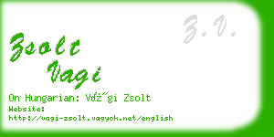 zsolt vagi business card